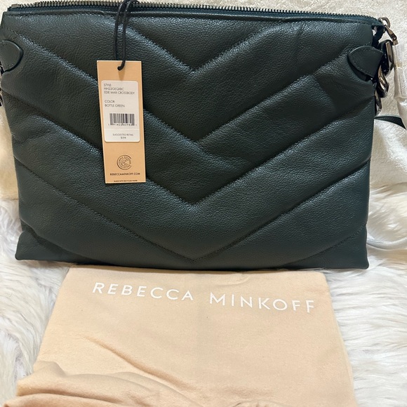 Rebecca Minkoff NWT/Maxi Edie Quilted Leather Shoulder Bag - Picture 9 of 15